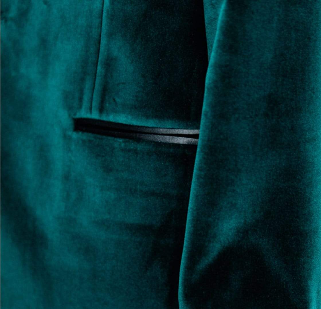 Harford Velvet Emerald Suit