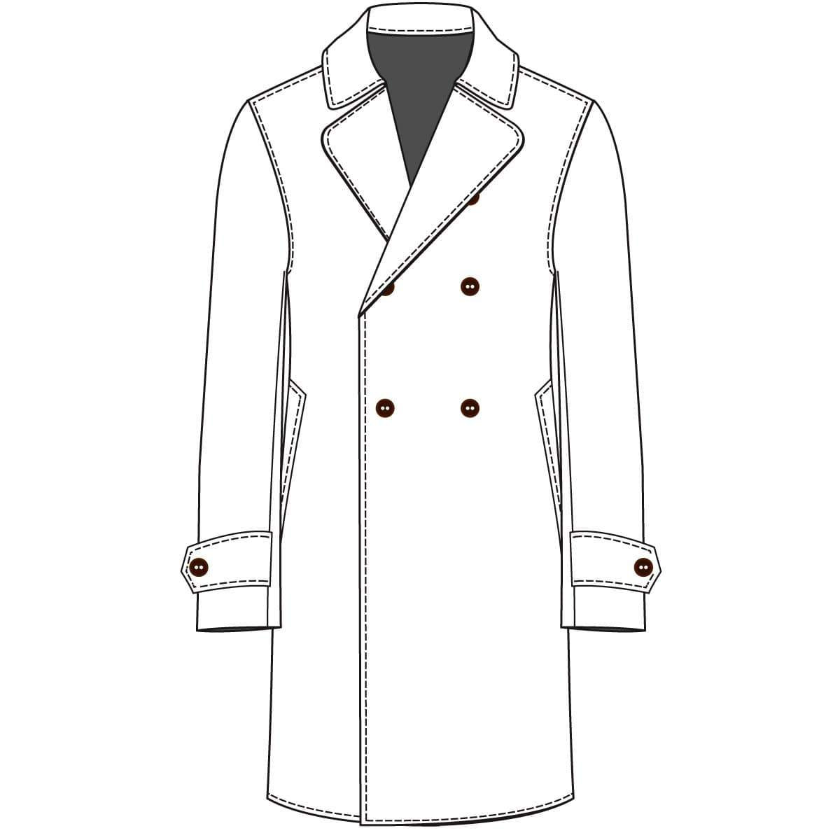 Navy three quarter outlet length coat