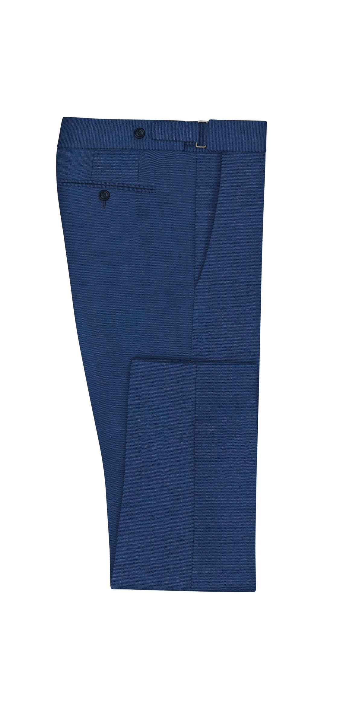 Royal Blue Melange Suit - LingoLuxe Bespoke